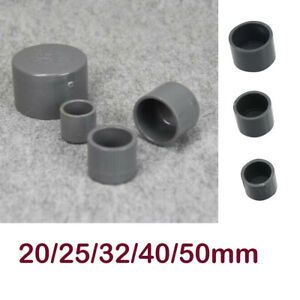 US 20/25/32/40/50mm PVC End Cap For Garden Irrigation Pipe Aquarium Fittings