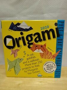 Origami 2020 Desk Page-A-Day Calendar Eco-Friendly w/250 Projects to Fold NEW
