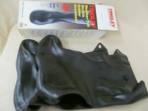 XL 11-12.5 Tingley #1500 Rubber 17&#034; Knee Boot Waterproof Overshoes Button Close