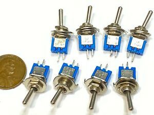 8 Pieces on/off sub miniature toggle switch On/On 2 Pins latching lock 5mm G30