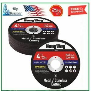 20 Pack Cut Off Wheels 4-1/2 X 7/8 Inch Metal &amp; Stainless Steel Cutting Wheel