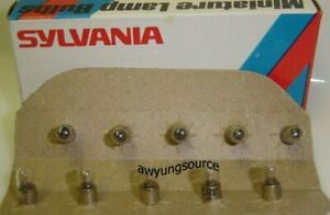 Sylvania 387 S387 GE387 Midget Flange Base Lamps Light Bulbs 28V 35331