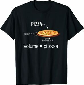 NEW LIMITED Math Nerd Pizza Lover Volume Formula Gift T Shirt S-2XL