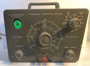 WORKING HEATHKIT C-3 CAPACITOR TESTER WITH A WORKING EYE TUBE