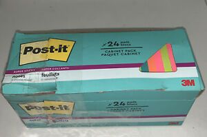 Post-it Super Sticky Notes 3x3 inches 24 Pads 2x the Sticking Power