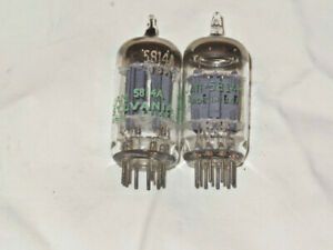 TWO JAN 5814A Vacuum Tubes - One GE &amp; One Sylvania - Tested Working