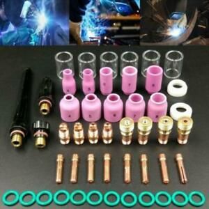 49pcs Gas Lens+#10 Pyrex Glass Cup Easy Use Practical Accessories Welding Torch