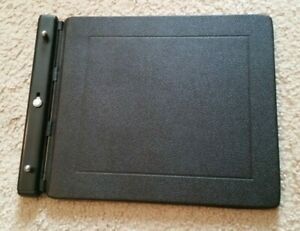 Vtg Wilson Jones 241-40N Raven Vinyl Guarded Post Binder Cover  9 1/4 x 11 7/8