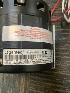 Coleman Furnace blower motor F42AA65A50, HP:1/3 RPM: 1075/2 SPD Frame 42Y