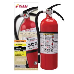 Full Home Fire Extinguisher with Hose, Easy Mount Bracket &amp; Strap