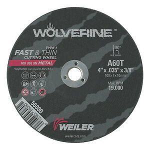 4 X 035 WOLV TY1 C-O WHL  A60T  3/8 AH 56080  - 1 Each