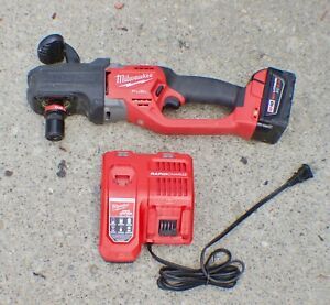 Milwaukee M18 FUEL HOLE HAWG Right Angle Drill w/48-11-1850 5AH Battery, Charger