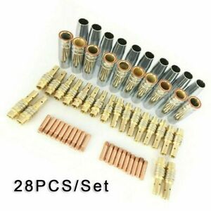 38* For MB15 MIG Welding Torch Consumables Holder Conical Gas Nozzle Contact Tip