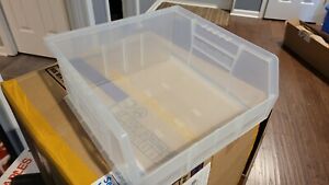 AkroBin Stack &amp; Hang Bin 10-7/8 x 11 x 5 Semi-Clear PK6