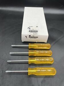 XCELITE TOOLS #1 PHILLIPS X 3&#034; SCREWDRIVER X101 - Lot Of 4 Screwdrivers New