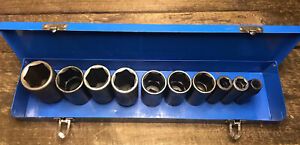 Deep Impact Socket Set Assorted Brand/Size Proto, Wright, Chrome Vandium &amp; Case