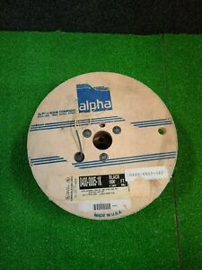 NEW Alpha 0400-0885-1K Black 1000&#039; 1 PAIR 22AWG Communication Cable