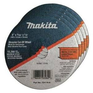 Makita 724114-A Cut-off Wheel, 4&#034; x 5/8&#034; x 3/64&#034;, 21-pack