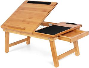 Sofia + Sam Multi Tasking Laptop Bed Tray – Work from Home Desk - Bamboo Lap Des