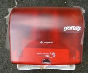 New GEORGIA-PACIFIC Wiper Dispenser,Automated,(1) Roll, 59465, Red