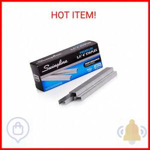 Swingline Staples, S.F. 4, Premium, 1/4 Inches Length, 210/Strip, 5000/Box,  …