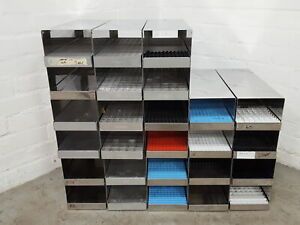 Lot of 13 -80 Freezer Storage Tray Racks Lab 44.3cm x 23cm x 15.9cm