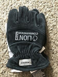 Lion Commander ACE Structural Firefighting Gauntlet Leather Gloves Black Sz 3XL