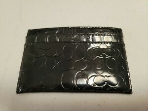 coach black wallet business card holder