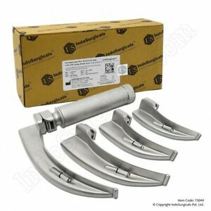 Dental Surgical Diagnostic Equipment 3 LED Laryngoscope Macintosh Size 1,2,3,4