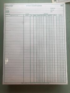 Practical Estimate Recapitulation Sheets 8 1/2 x 11&#034; - Form 511 Qty 500 Sealed