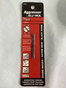 Aggressor 6626 Blu-Mol 5/64 1.98mm Diameter Black Oxide Edge Split Drill Bit USA