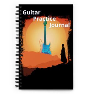 Guitar Practice Journal / Pentatonic Mojo Chart cover Spiral notebook