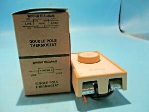NEW TPI CORP. 1D22 DOUBLE POLE THERMOSTAT 125/250/277 V