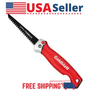 FOLDING DRYWALL JAB SAW w/ Soft Grip Handle 8 TPI Bi-metal Blade Secure Lock