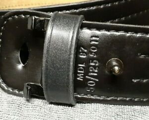 SAFARILAND 4-ROW STITCH DUTY BLACK LEATHER BELT MDL 87 50/125