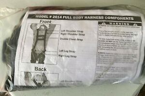 New Black Full Nylon Body Harness Model #2014