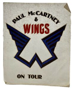 VTG Paul McCartney &amp; Wings Beatles Tour Deadstock T-shirt Iron On Heat Transfer