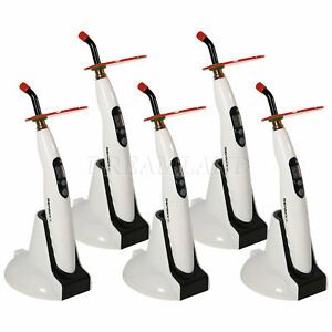 1-5X Dental Wireless LED Curing Light Lamp Cure Unit 1500mw 5W LED.B