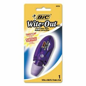 Bic Wite-Out Brand Mini Correction Tape, 1/5&#034; x 236&#034;, Each (BICWOMTP11)