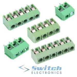 2 to 6 Way 5mm PCB Terminal Block Connector 10A