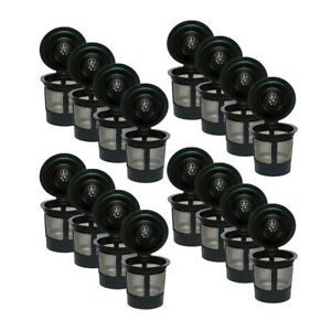 16pcs Reusable Coffee Filters K Cups Pod Capsule Holders, Save money; Easy