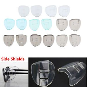 2Pcs Side Shields Flexible for Eye Glasses Safety Protective Multicolor