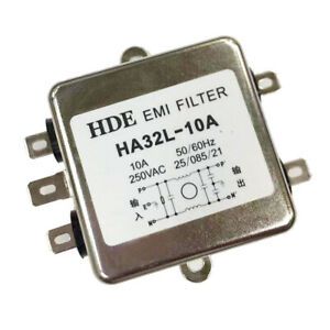 Single-phase EMI Power Filter, HA32L-10A 250VAC 50Hz/60Hz Anti-interference