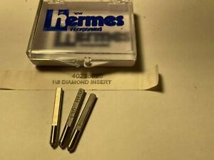3 Diamond Insert for New Hermes Engraving Machine 1/8&#034; Shaft 130 degree