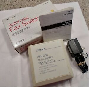 DUOFONE RADIO SHACK AUTOMATIC FAX SWITCH, AFX-200 VINTAGE, ORIGINAL BOX