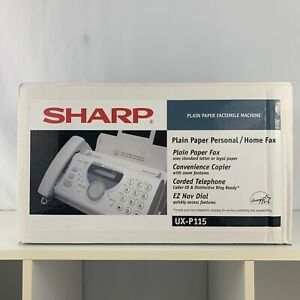 New Open Box Sharp UX-P115 Plain Paper Personal Home Fax Machine Copier Phone