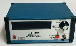 HICKOK MODEL 388 CB-IN LINE TESTER WITH OEM CASE &amp; OEM BOX - TESTED