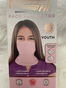 copper fit face protector youth,pink,one Size,age 8+. #190