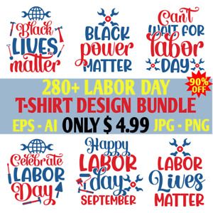 280+ Labor Day SVG Bundle KDP POD Huge T-Shirt Designs, Save Time Get More Sales