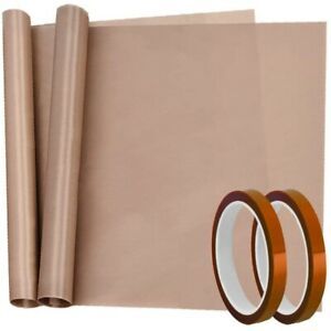 4 Pack Heat Tape High Temp Tape and PTFE Sheet for Vinyl Heat Press Transfer